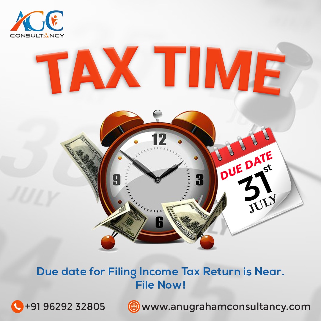 anugrahamAGC's tweet photo. Time is running out! ⏳ The #IncomeTaxReturn deadline is #31stJuly.  #AnugrahamConsultancy offers expert #FilingServices to ensure you're compliant. Reach out now!
https://t.co/UCkVi7DtOf
#TaxFiling #ExpertHelp #BusinessTaxe #Accounting #FinancialService #FileOnTime #AvoidPenalty https://t.co/omugzRX23y
