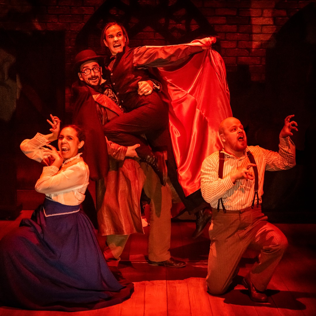octagontheatre's tweet photo. First look at our SPOOK-taculary funny production, Dracula: The Bloody Truth!
Are you ready for the TRUTH about the infamous Count? Grab your garlic, your stakes &amp; prepare to laugh until it hurts!
📅 Now until Sat 29 June.
🎟️ From £15
➡️ https://t.co/QAFsXRqYOW

📸 @peachyraith https://t.co/GCONYmtFvO
