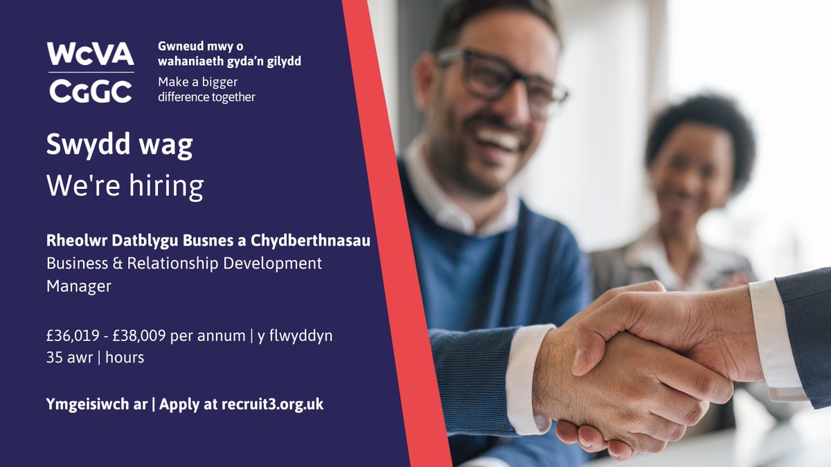 New vacancy 👉 Business &amp; Relationship Development Manager!

If you enjoy building excellent working relationships and would like the opportunity to work across a dynamic organisation and make a difference, we’d love to hear from you! 
 
recruit3.org.uk/job/business-d…