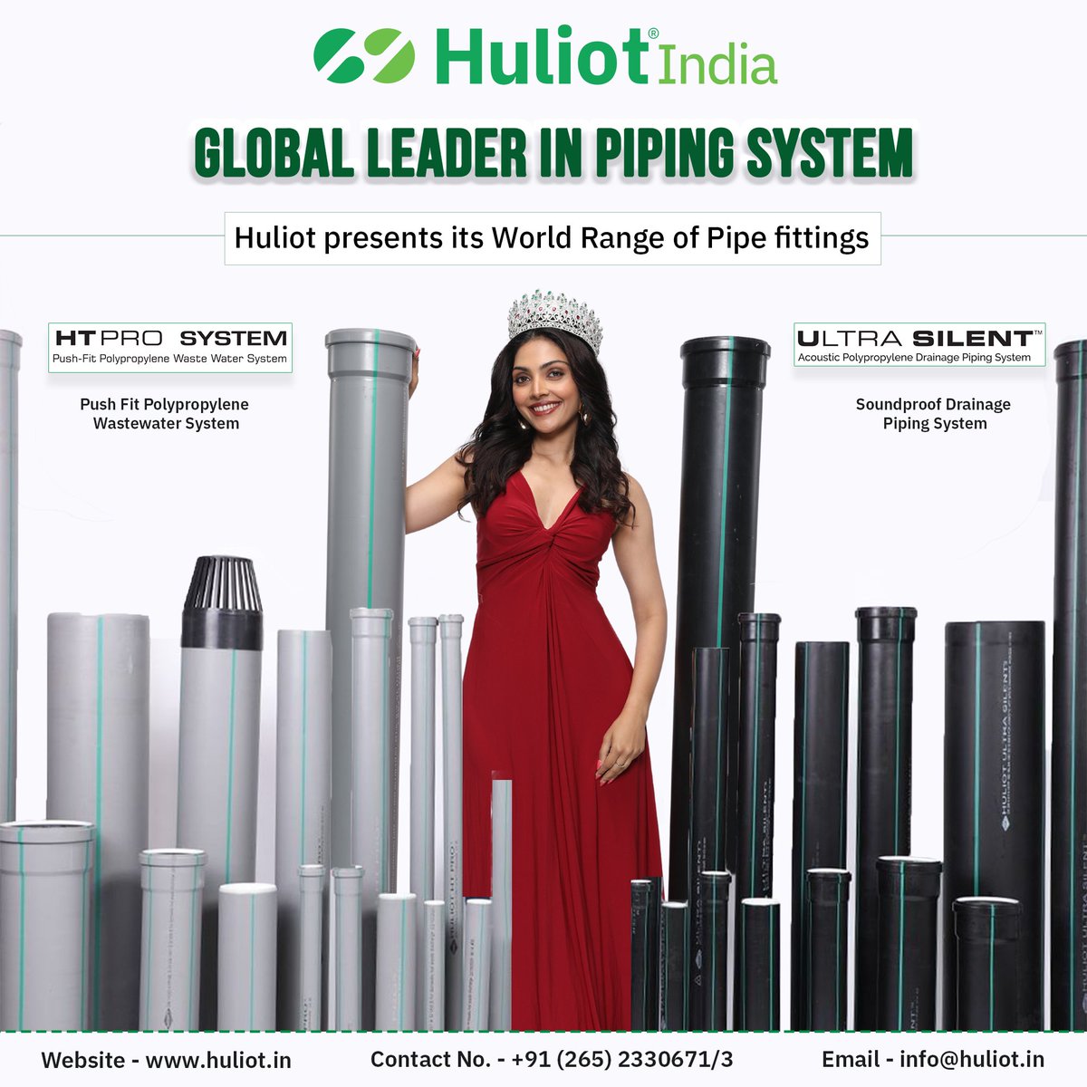 huliot_india's tweet photo. Huliot presents its World Range of Pipe fittings. Light weight, Durable, Lifespan of 50+ years.
#htpro #ultrasilentpipe #pipesandfittings #bestpipe #futureofpipes #huliotpipes #huliotindia #bestqualitypipes #besttechnology #bestpipe #pipeandfittings #pipingspecialist https://t.co/FGCWqFw4mn