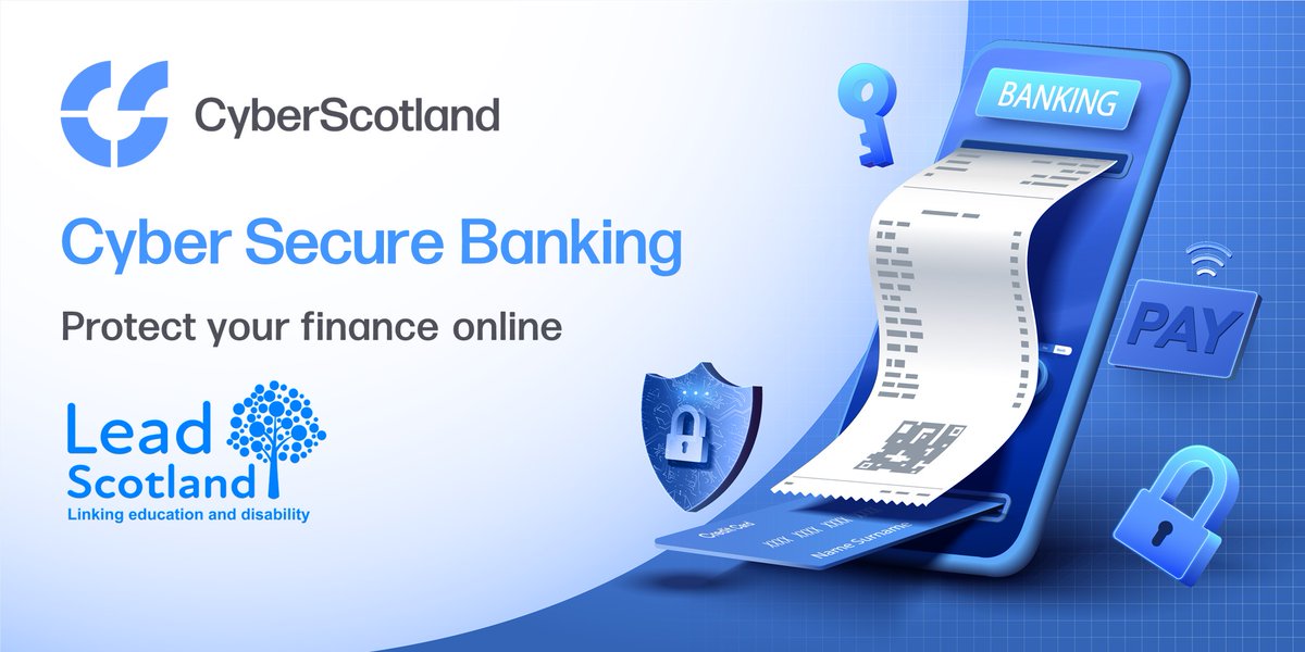 CyberResScot's tweet photo. In support of our #CyberSecureBanking campaign, @leadscot_tweet has launched a new course, "Cyber: How to Use Online Banking Safely"🛡️
Navigate online banking with confidence and security with the new course available on My.Lead⬇️
https://t.co/iC3wJ6G746
#CyberScotland https://t.co/94T8SeDZQH