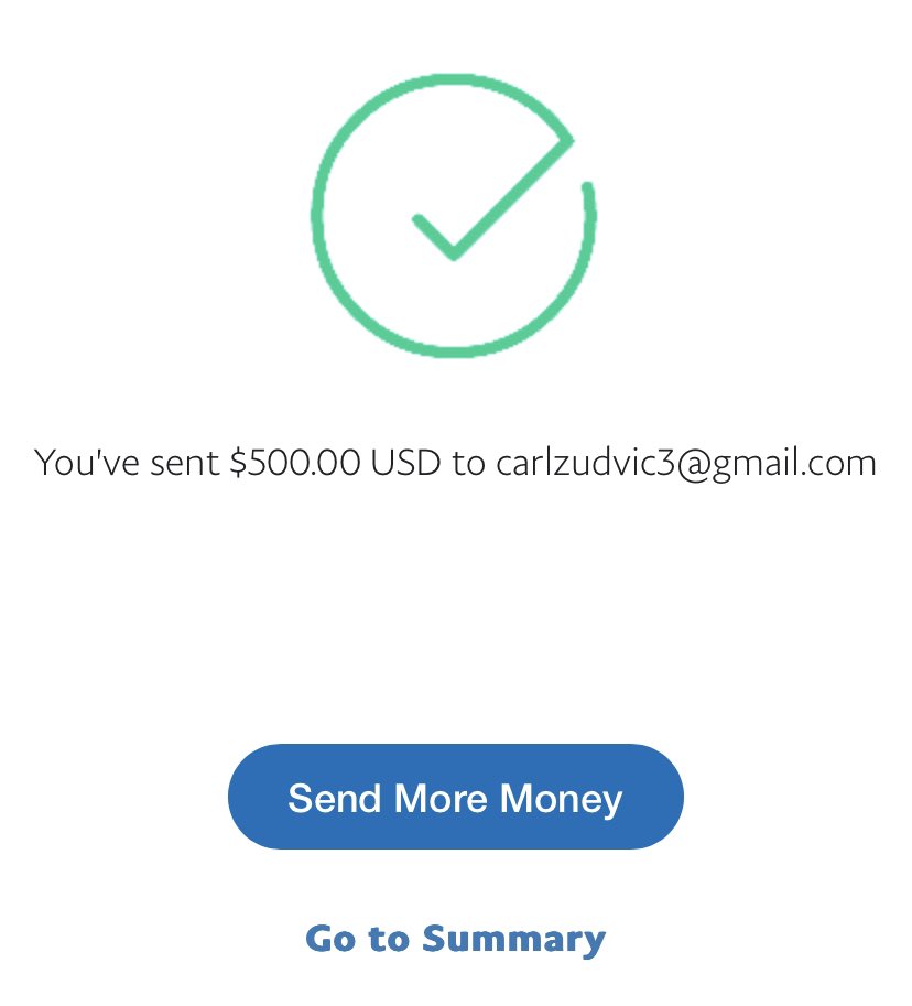 Sent $500! Who is next ? 👀