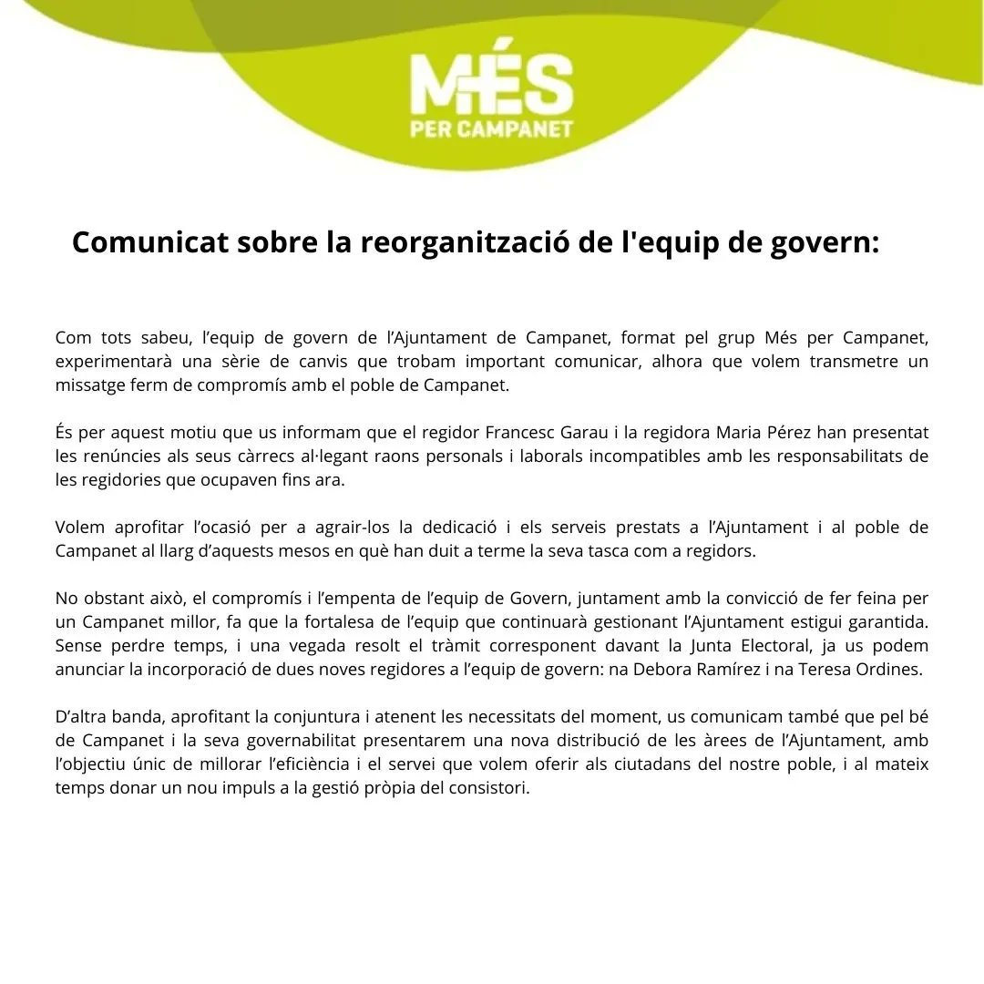 MÉS per Campanet tweet media