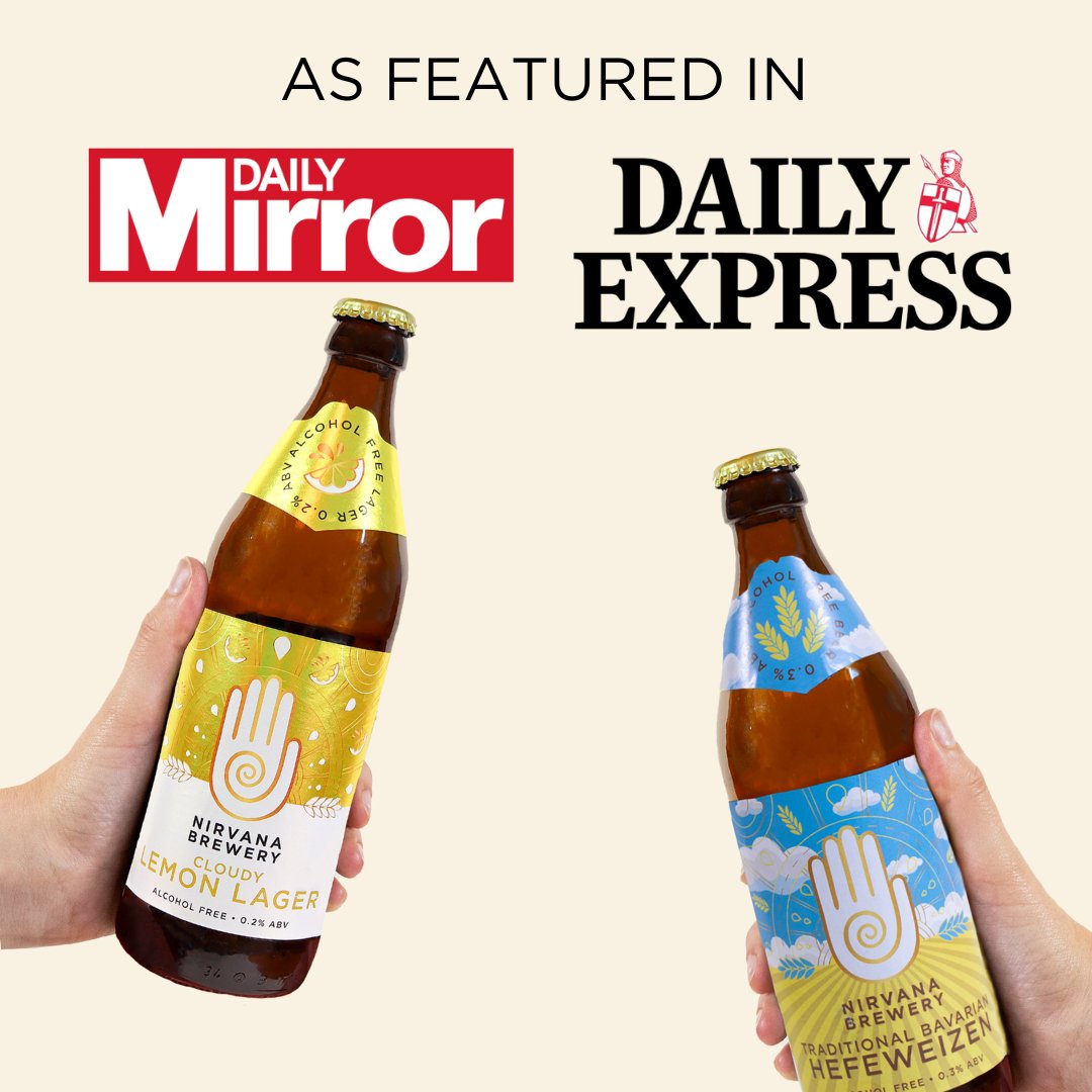 Nirvana's Cloudy Lemon Lager and Hefeweizen 12 packs have been featured in both the Daily Mirror and Daily Express Fathers Day gift guides!

Need any more encouragement that they're the perfect gift this Father's Day? 🍻

Shop today to ensure Fathers Day delivery ⏰