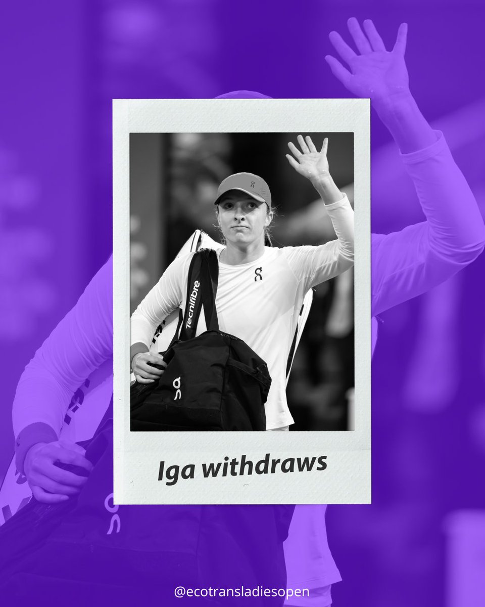 berlin_tennis's tweet photo. "Due to overall physical and mental fatigue after an intense 9 weeks, unfortunately I do need to withdraw from the tournament in Berlin in order to rest and recover.”

We will miss you Iga 🥲 See you in the future!🫶 https://t.co/97R5s7e57K