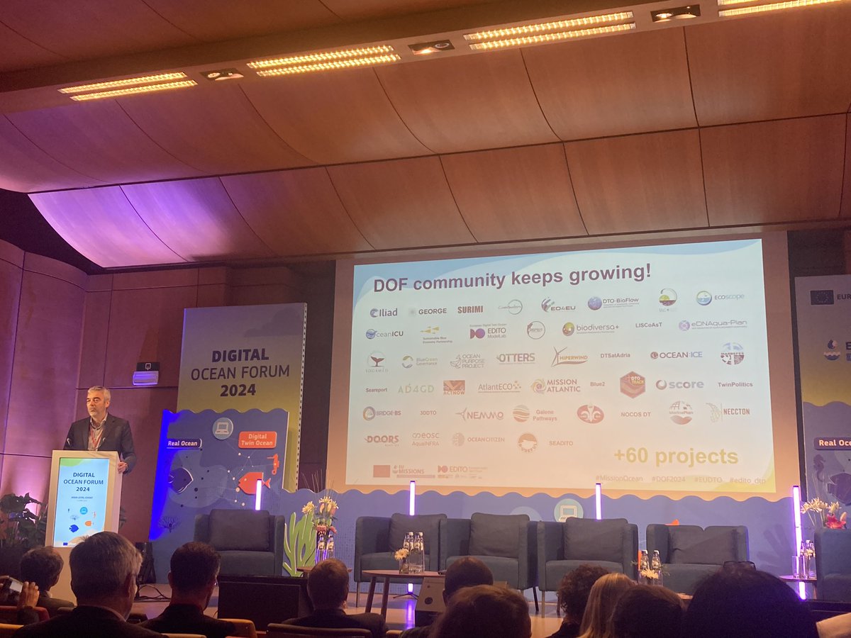 An exciting milestone for the EC #MissionOcean <a href="/MercatorOcean/">Mercator Ocean International</a> <a href="/CMEMS_EU/">Copernicus Marine</a> <a href="/EMODnet/">EMODnet</a> <a href="/VLIZnews/">Flanders Marine Institute - VLIZ</a> (DG RTD, MARE, DEFIS) and the marine community - soon the launch of the #EUDTO precursor. Kicking off the #DOF2024 technical workshop for co-creation, with 70 participating projects
