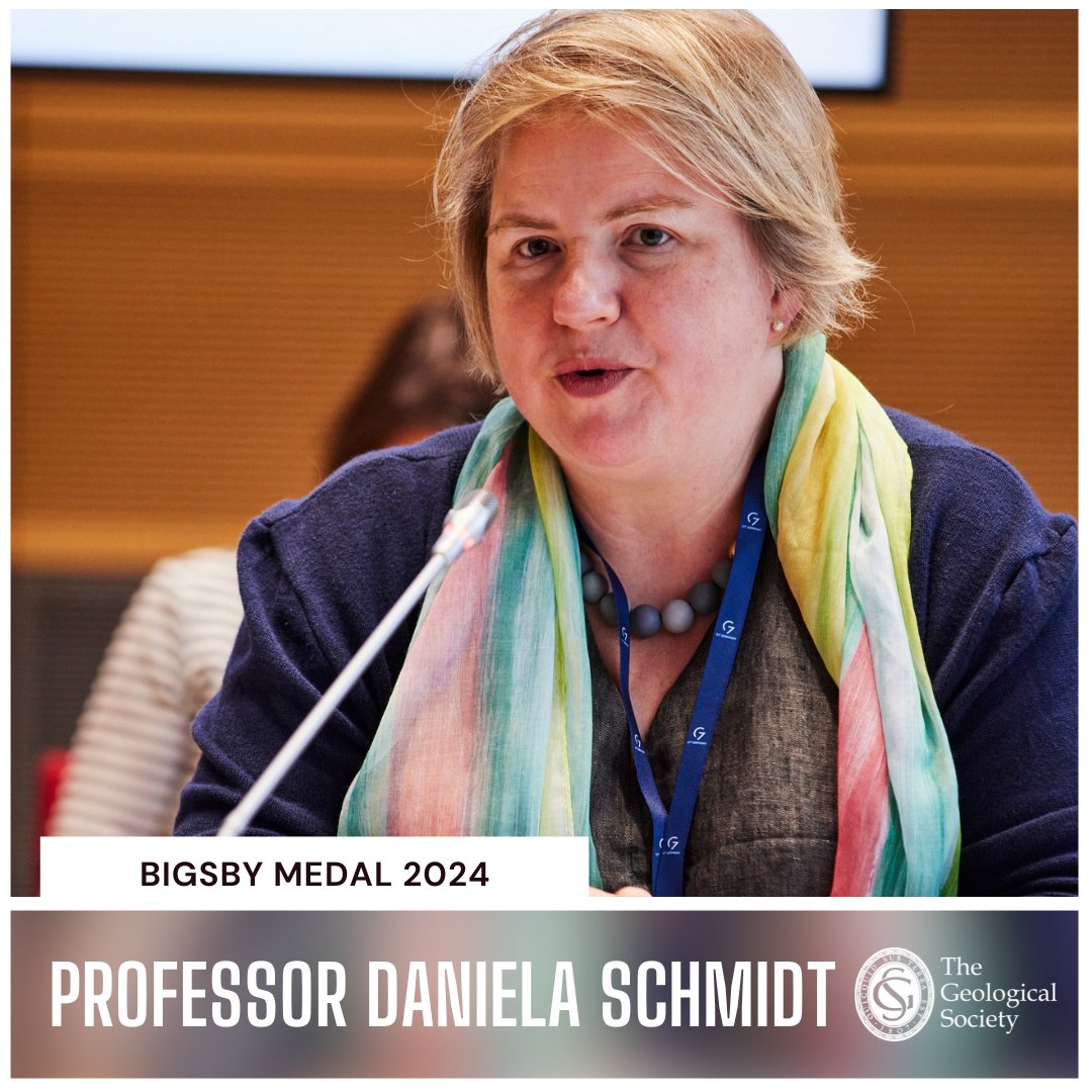 Our 2024 Mid-Career Award winner is Professor Daniela Schmidt of <a href="/UoBEarthScience/">University of Bristol Earth Sciences</a>!

Daniela is the recipient of our Bigsby Medal, awarded for eminent services to geology.

Please join us in congratulating Daniela!
geolsoc.org.uk/About/Press-Of…