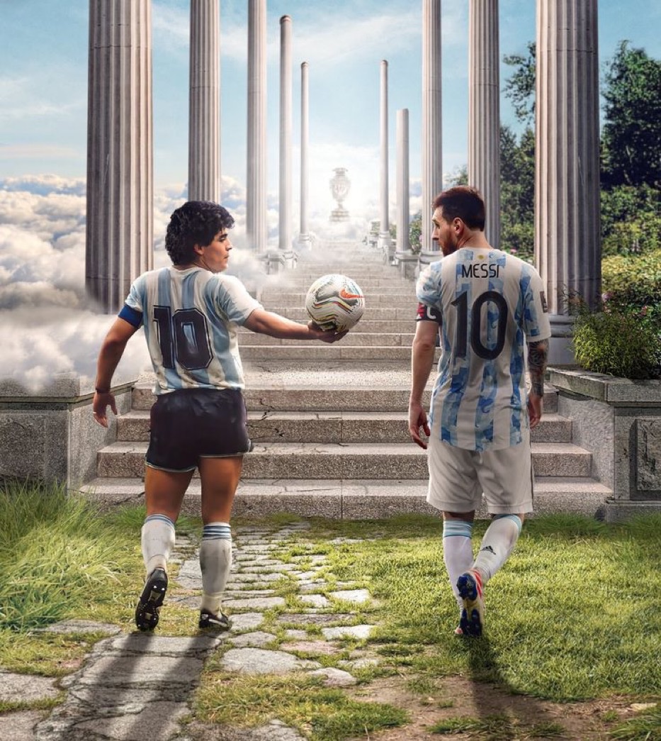 BarcaWorldwide's tweet photo. 🗣️ Messi: "I was very sad because Maradona could not see how we won the World Cup in Qatar." 🇦🇷🏆 https://t.co/gQ8ONeXvNl