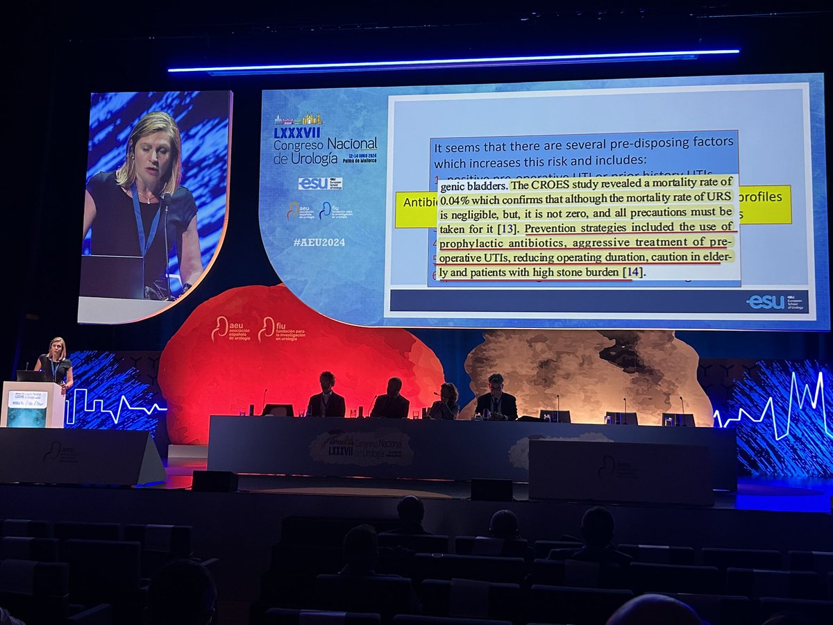Key considerations during FURLS to keep the ureter and kidney safe? Amazing tips and tricks from <a href="/ameliapietr1/">Amelia Pietropaolo</a> at the <a href="/InfoAeu/">AEU</a> congress <a href="/EndoLapRobAEU/">Lit/Endo/Lap/Rob AEU</a> <a href="/UHSFT/">University Hospital Southampton 💙</a> <a href="/ResidentesAEU/">RAEU - Spanish Urology Residents Working Group</a>