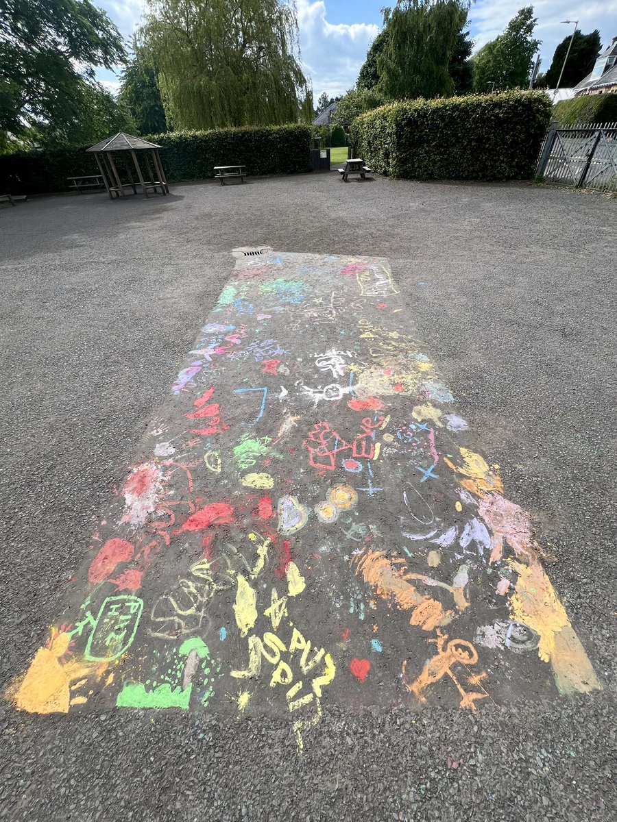 Lisa120381's tweet photo. We smashed, added water, stirred &amp; shared to create this outdoor art today in P1/2 @DunbarneyPS today. https://t.co/4Bg4DYnHCU