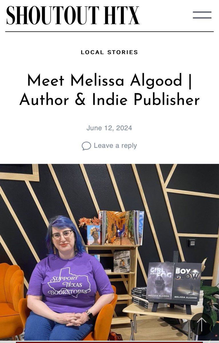 MelAlgood's tweet photo. read this interview by clicking here where I talk the craft of writing, my favorite local bookstores, and the quote that inspires me to write https://t.co/qsKtLCU0qv https://t.co/GNsBgZdejS