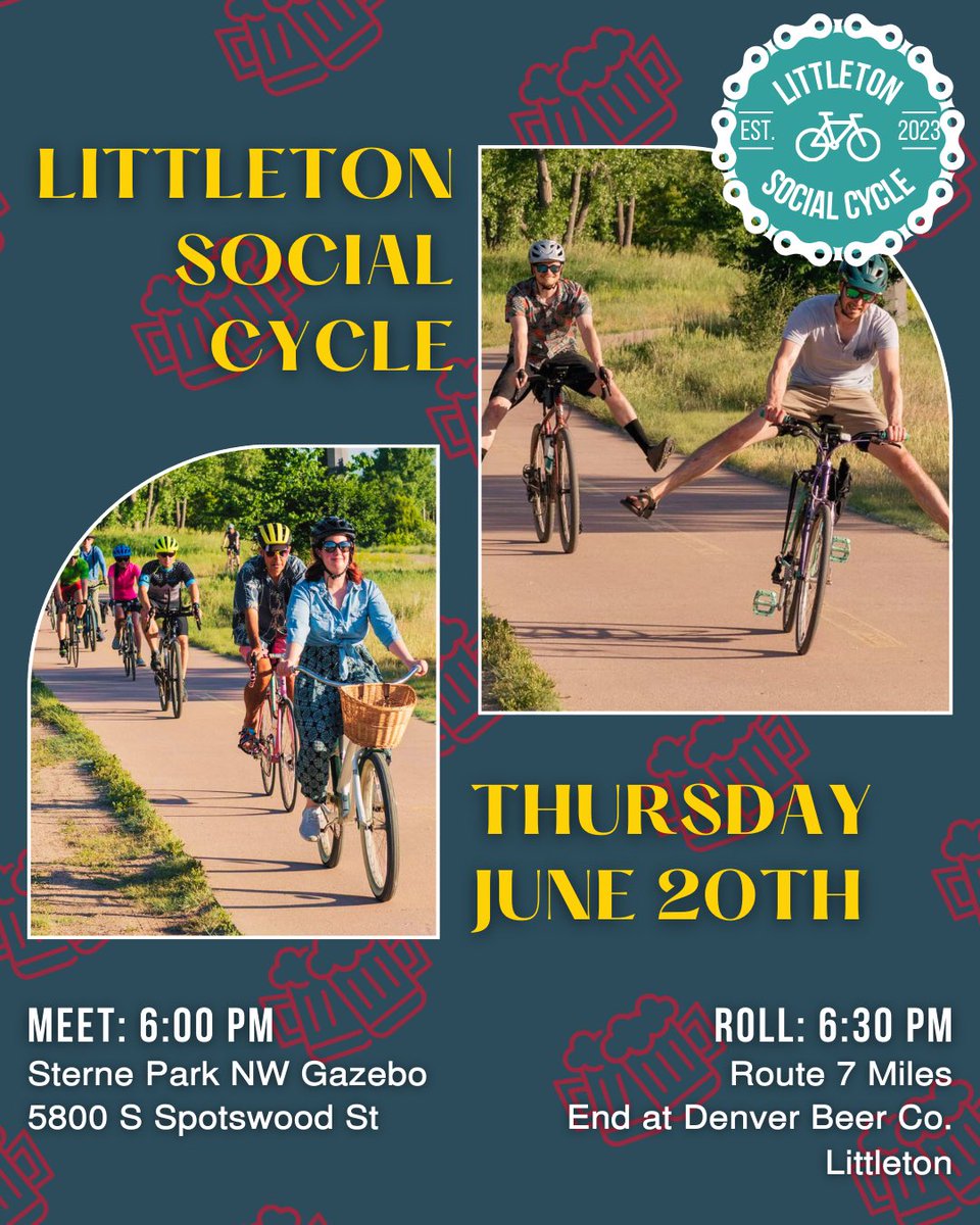 LittletonBikes's tweet photo. Ride bikes with us on Thursday June 20th! #littletonbikes https://t.co/qKUq2CuVpC