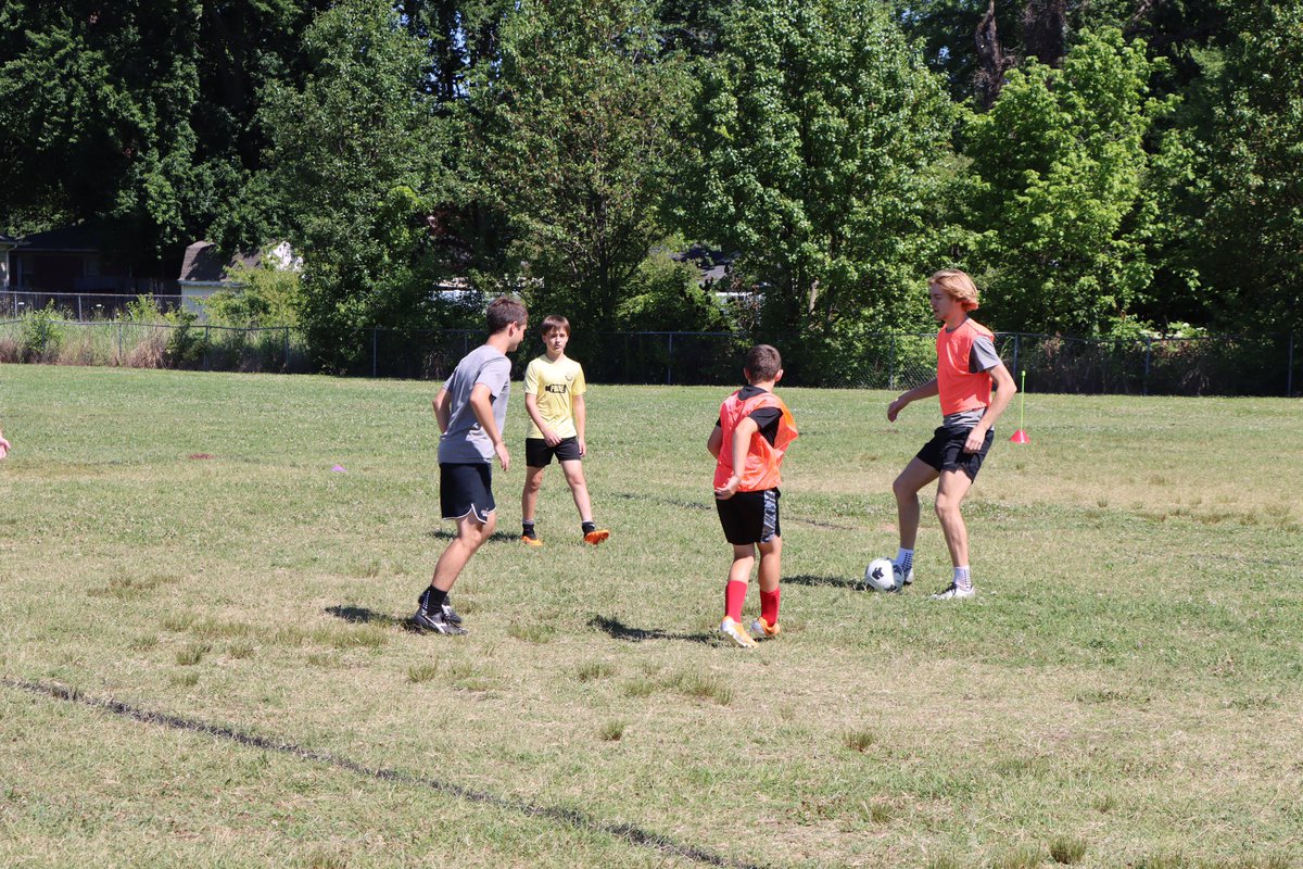 LouHCSoccer's tweet photo. The team hosted its summer soccer camp this week. Thanks to all that participated and we hope you had a great time! ⚽️🏃 https://t.co/cNvuRtZVbo