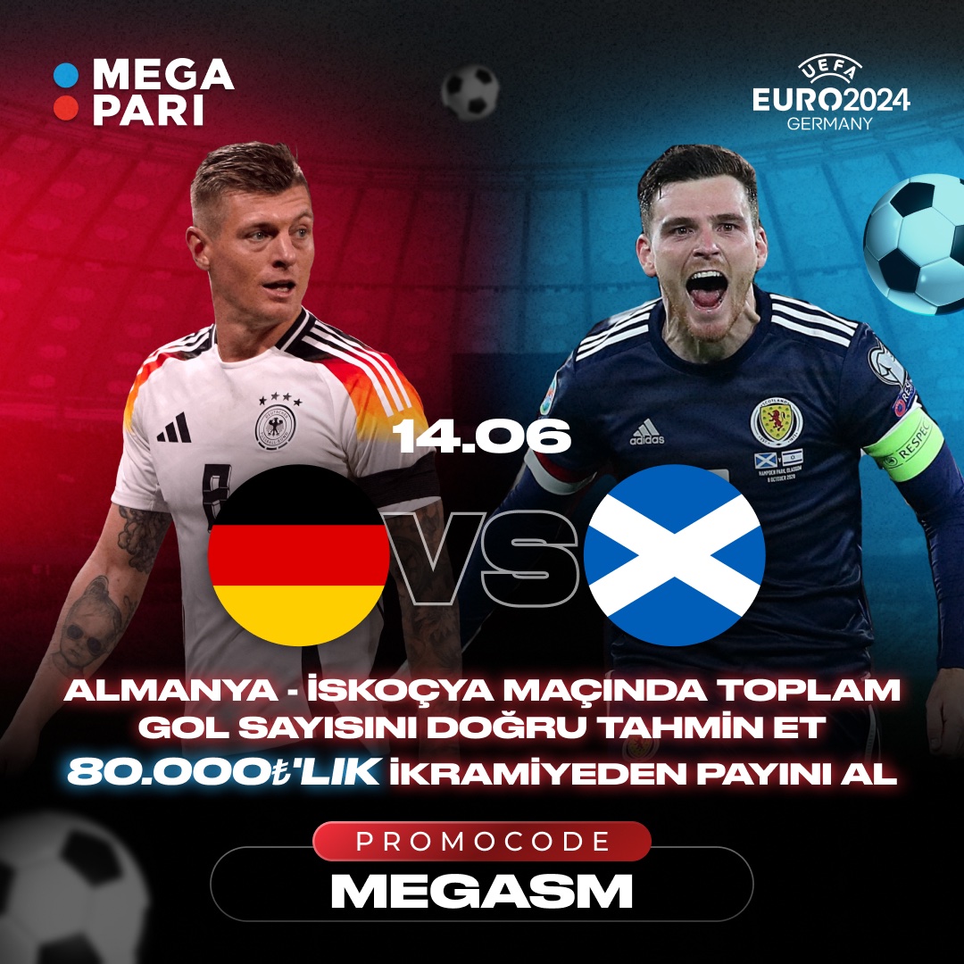 Megapari_Resmi's tweet photo. 🎲EURO 2024 DE HEYECAN MEGAPARİDE 

🔥2500 DOLAR VERİYORUZ 🔥

⚡️ALMANYA - İSKOÇYA MAÇINDA TOPLAM GOL SAYISINI DOĞRU TAHMİN ET 80.000 ₺’LIK İKRAMİYEDEN PAYINI AL 💸

Etkinliğe katılmak için BİO’daki telegram kanalımıza katılın ve kurallara göz atın.

https://t.co/F7Ca99Eg0c https://t.co/mr7SGzsMiK
