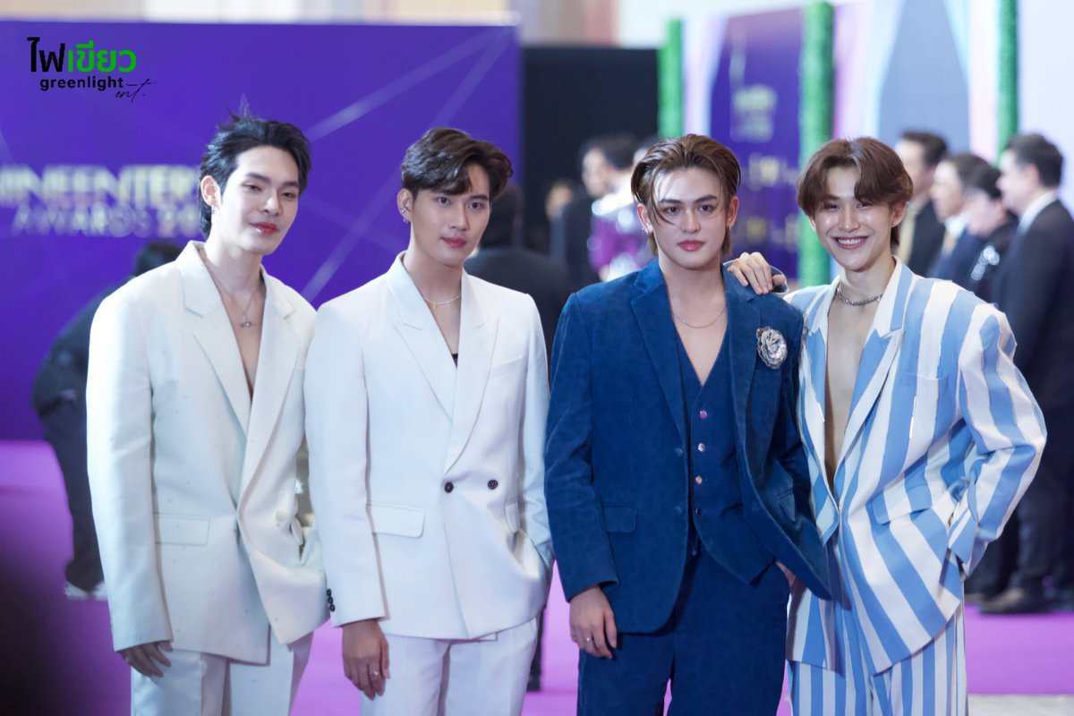 faikeaw_ent's tweet photo. “นักแสดงจาก #DeepNightTheSeries “ ร่วมเดินพรมม่วงงาน “ไนน์เอ็นเตอร์เทน อวอร์ด 2024” รางวัลเกียรติยศคนบันเทิง
#ChalarmSiam #nainepp
#Shoguunn #firstpiyangkull
#DeepNightBoys #DeepNightOfficial
#9entertainawards2024 https://t.co/KwSfXmBovk