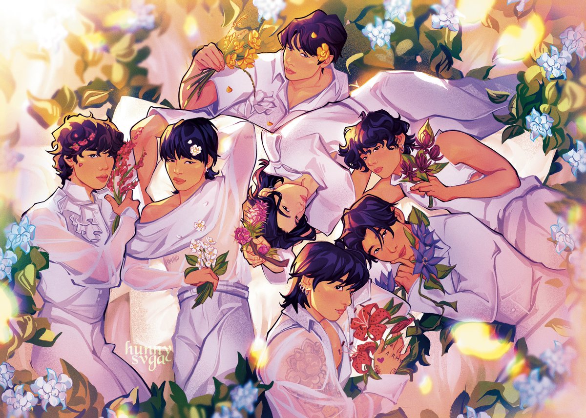 Happy 11th, my loves 🤍

#BTSFanArt #BTS11thAnniversary #11yearswithBTS