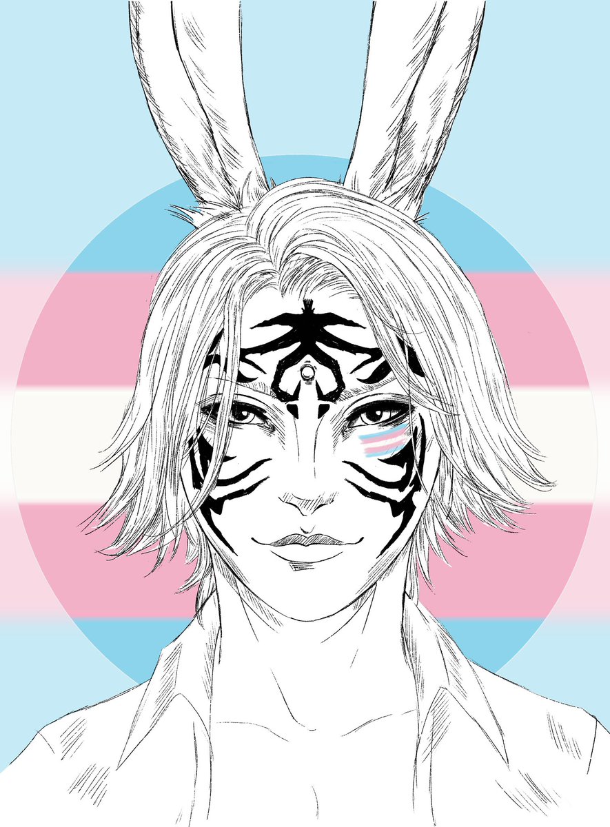 aube_deviant's tweet photo. commission for @SolochiIf 🌸
Cute bunny :3

#FFXIV #FFXIVART #wol #pride https://t.co/CV4yAoEhch