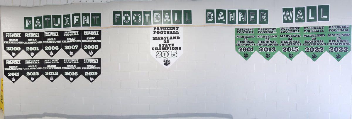 coachcrounse's tweet photo. Pax Tradition! New Banner Wall... https://t.co/O7ZfC9HBsk