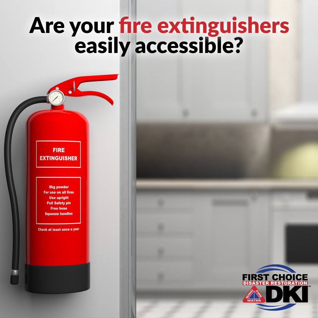 Quick reminder: Your fire extinguisher is useless in an emergency if you can’t get to it in time! Make sure your extinguishers are easily accessible and not hidden away.

If your property has sustained fire damage, visit disasterrestoration.ca/restoration-se…
