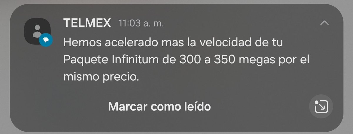 Gracias <a href="/Telmex/">Teléfonos de México</a> <a href="/infinitum/">Infinitum</a> por darme en pocos meses eso que nunca pudo <a href="/izzi_mx/">izzi telecom</a> en 8años de contrato.