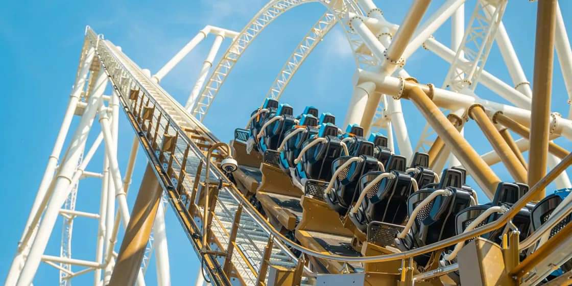 coasterchitchat's tweet photo. After experiencing some growing pains, Hyperia, the UK's tallest and fastest coaster, has made its return at @THORPEPARK!
๐ธ Thorpe Park
#thorpepark #hyperia #mackrides #coasterchitchat #projectexodus #findyourfearless #recordbreaking #newfor2024 #england #unitedkingdom #UK https://t.co/6V5OkNno0F