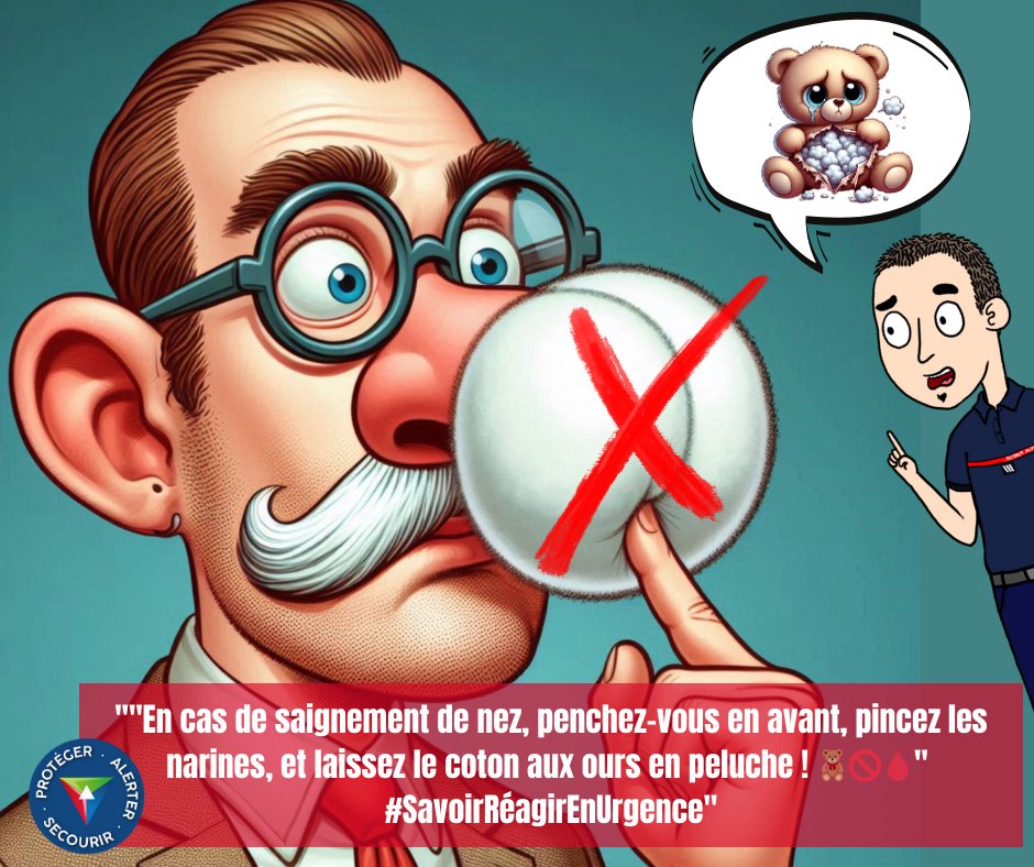 RAPPEL SECOURISME :
La victime saigne du nez , que faites-vous❓
✅ Découvrir ou revoir les gestes qui sauvent en jouant au jeu de société SECOURISTE:
👉 ow.ly/RbBQ50FhxBc
#apprendreenjouant #réalitéaugmentée