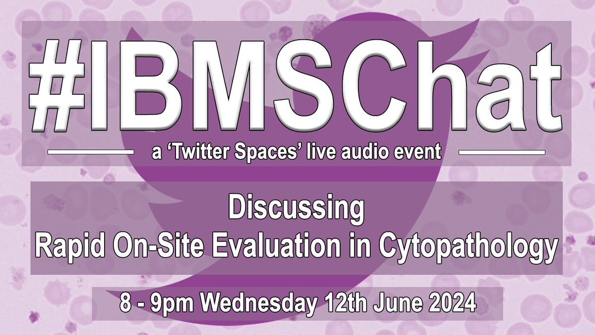 IBMScience's tweet image. Join us tonight for an #IBMSChat on Rapid On-site Evaluation in Cytopathology with Leonie Wheeldon and Dr Tony Maddox. 

Set your reminder for the Twitter/X Space: x.com/i/spaces/1eaJb…