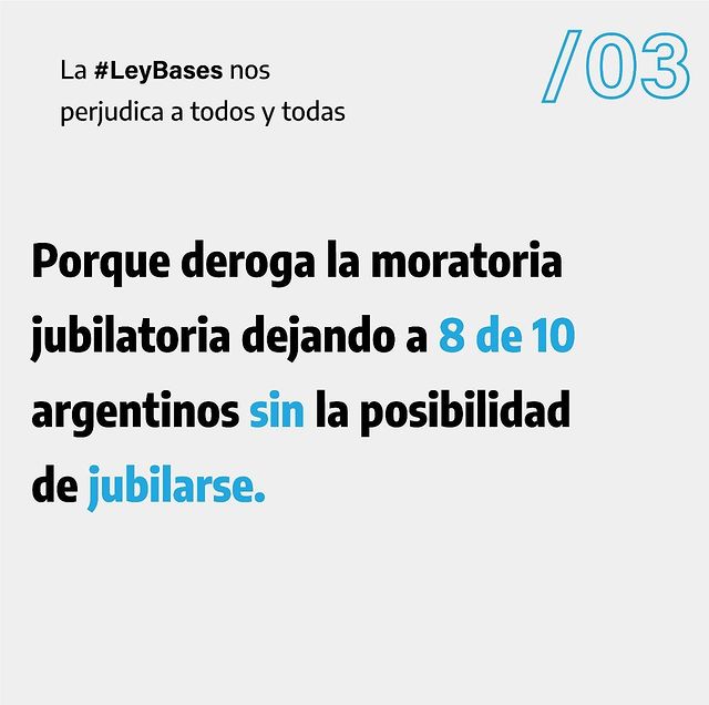 Una Ley que no se puede votar! Una ley que viene a destruir lo construido y que sólo sirve para las grandes corporaciones! 

#NOALALEYDEBASES