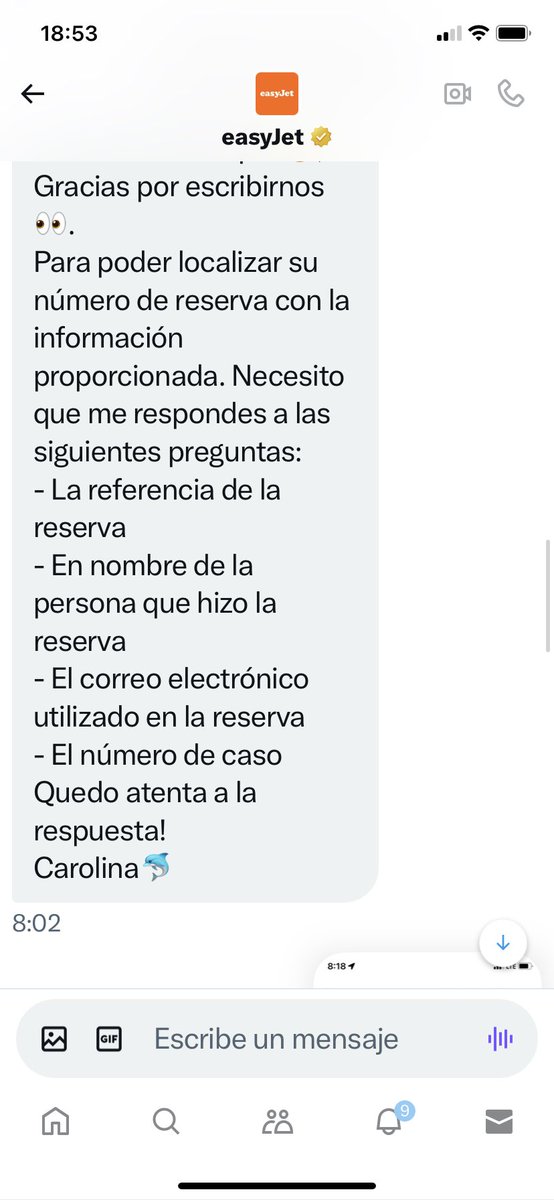 rhmteacher's tweet photo. Ha pasado una semana desde que me intenté ponerme en contacto con @easyJet . Seguí todos los pasos que estos impresentables me dieron como se puede ver en las fotos que adjunto. https://t.co/iOleVr2KI2