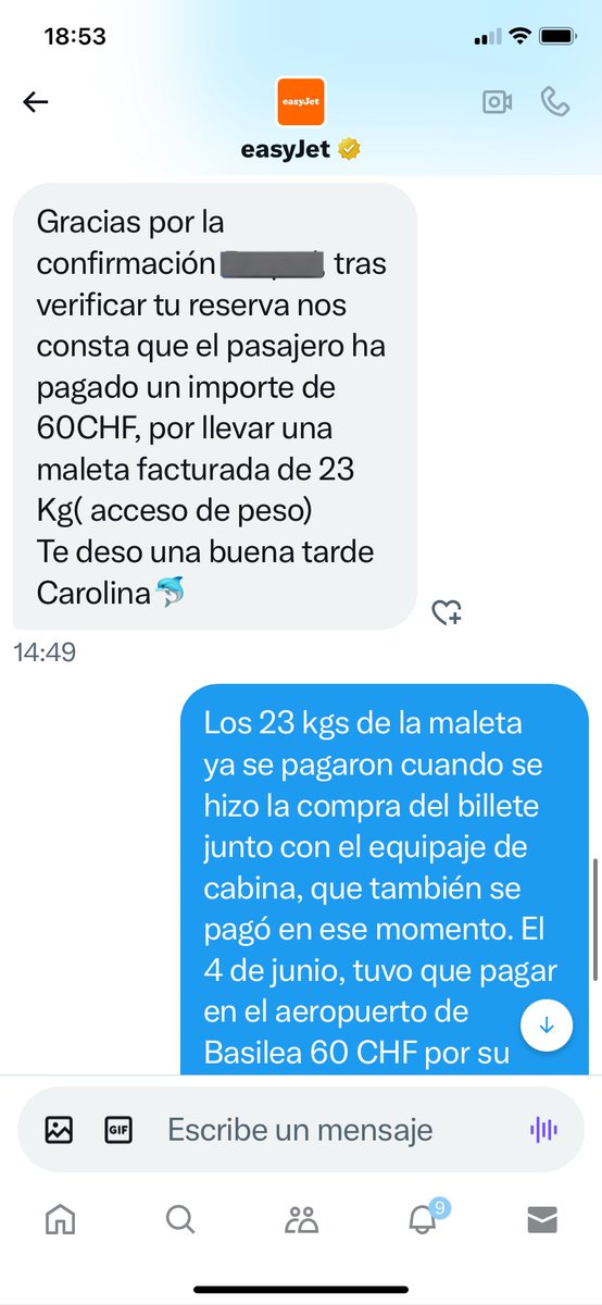 rhmteacher's tweet photo. Ha pasado una semana desde que me intenté ponerme en contacto con @easyJet . Seguí todos los pasos que estos impresentables me dieron como se puede ver en las fotos que adjunto. https://t.co/iOleVr2KI2