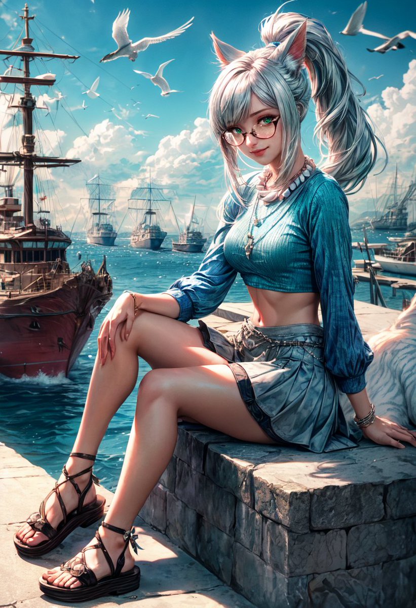 Redhair_Ina's tweet photo. AI made inspired by #FFXIV 

#AIArt #AIArtwork #AIイラスト #AiGirl https://t.co/9cyQlnZMrL