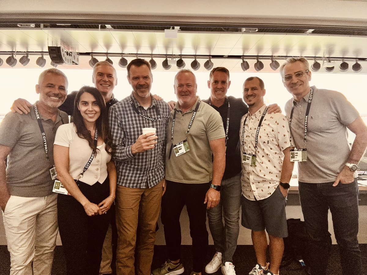 RossSmith_20's tweet photo. That was a fun crew for our City Sc v Timbers match! @TonyHusband @DonBisca @afigue2010 @i_c_sports @dchyatt #MLSeasonPass @AppleTV https://t.co/ke6FY8UuPj