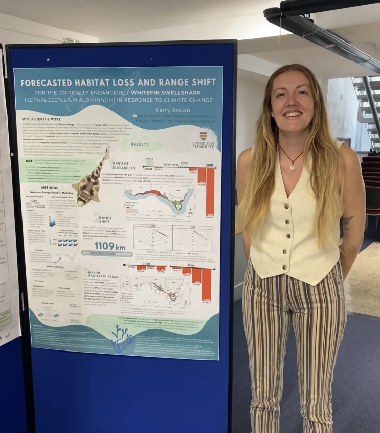 okerrybrown's tweet photo. Today I got to present my undergraduate research at the Faculty of Science and Engineering Postgraduate Research Showcase @PlymUni
Looking forward to doing it all again tomorrow!
#marinebiology #conference #climatechange #sharks #rangeshift #GBIF #MaxEnt #OBIS #modelling https://t.co/7WYLfQubyY
