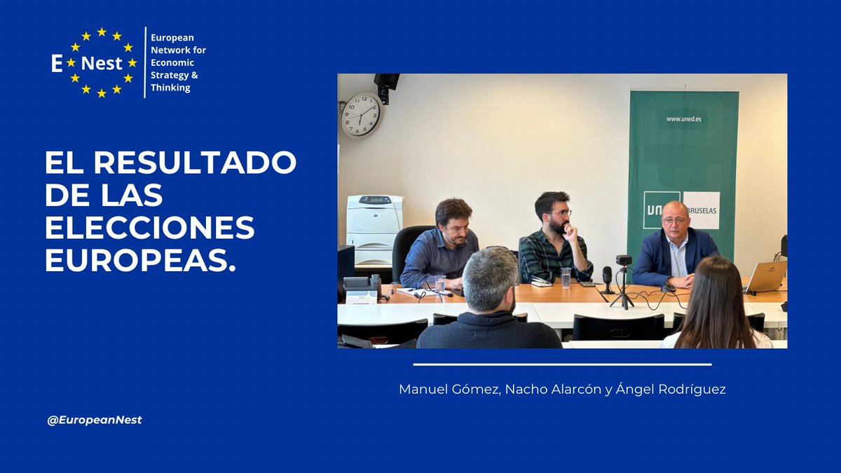 EuropeanNest's tweet photo. Comenzamos nuestro coloquio bruselense en @UNEDBruselas 🎬

🎙️ @nacho_alarcon, @elconfidencial 
🎙️ @manuelvgomez, @el_pais 

#ENESTeleccioneseuropeas https://t.co/KNk9MV45FY