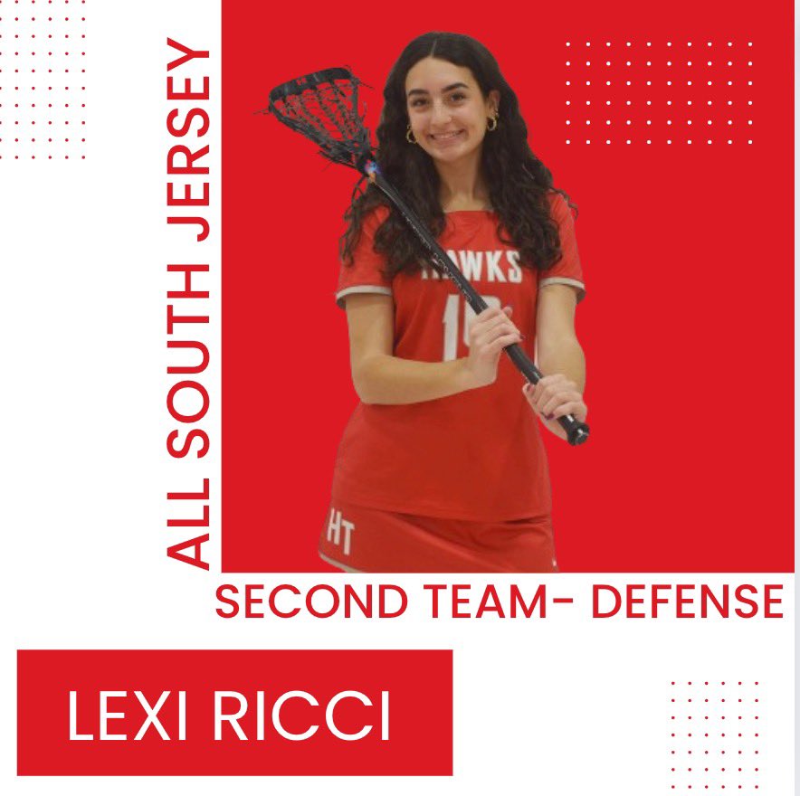 Congratulations to Lexi Ricci on her third consecutive All South Jersey honor! Lexi made second team All South Jersey as a defender and we could not be more proud of her!!