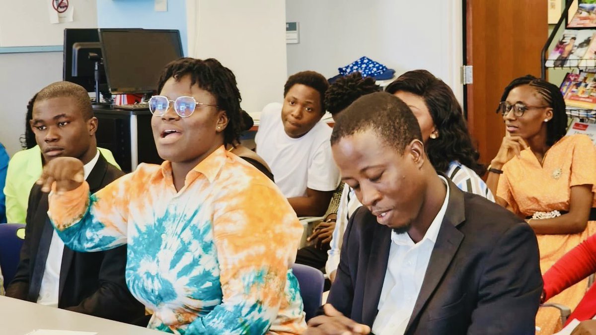 BenbiahBernice's tweet photo. Day one of the Democracy Impact Fellowship Program:

It was an eye-opening moment to have exchanges with young leaders from diverse areas on democracy and the influence it has on our society. 

#democracyimpactfellowship https://t.co/F1gWzXOMAp