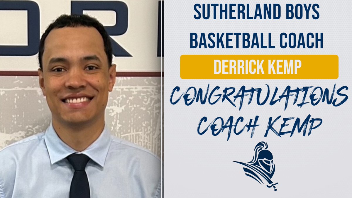 Congratulations to Coach Kemp on being named and approved as the new varsity head coach of Sutherland Boys Basketball. #PittsfordPride.