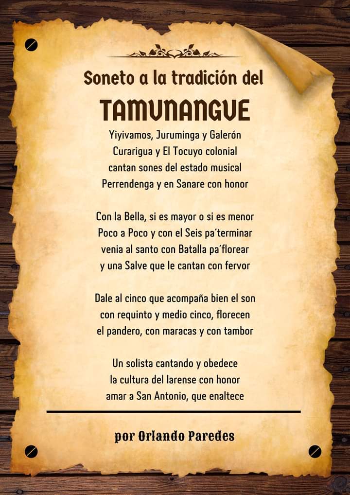 poetation's tweet photo. Soneto a la tradición del #Tamunangue #13dejunio @VillegasPoljak @VeMisionCultura @davidgomez_rod @kvmillan https://t.co/BFxsQXuWgc