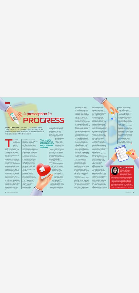angela carrington (@amecarrington) on Twitter photo Sharing my Human Factors journey with <a href="/CIEHF/">CIEHF</a> and how application of #Humanfactors is helping improve #medicationsafety in Northern Ireland. This article first appeared in the June 24 ed. of The Ergonomist <a href="/cathyharrison00/">Cathy Harrison</a> <a href="/FionaKirkpatri9/">Fiona Kirkpatrick</a> <a href="/mccusker_eimear/">Eimear McCusker</a> <a href="/IMSN_ie/">IMSN</a> <a href="/msonetwork/">MSO Network</a> Sharing my Human Factors journey with <a href="/CIEHF/">CIEHF</a> and how application of #Humanfactors is helping improve #medicationsafety in Northern Ireland. This article first appeared in the June 24 ed. of The Ergonomist <a href="/cathyharrison00/">Cathy Harrison</a> <a href="/FionaKirkpatri9/">Fiona Kirkpatrick</a> <a href="/mccusker_eimear/">Eimear McCusker</a> <a href="/IMSN_ie/">IMSN</a> <a href="/msonetwork/">MSO Network</a>