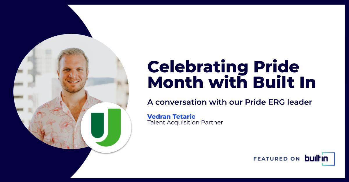 "Upgrade is always eager to engage in conversations, educate team members on current events, and celebrate designated LGBTQ+ days, weeks, and months.” 

To kick off #PrideMonth, ERG leader Vedran Tetaric (he/him) spoke with <a href="/BuiltIn/">Built In</a> about how Upgrade celebrates and supports