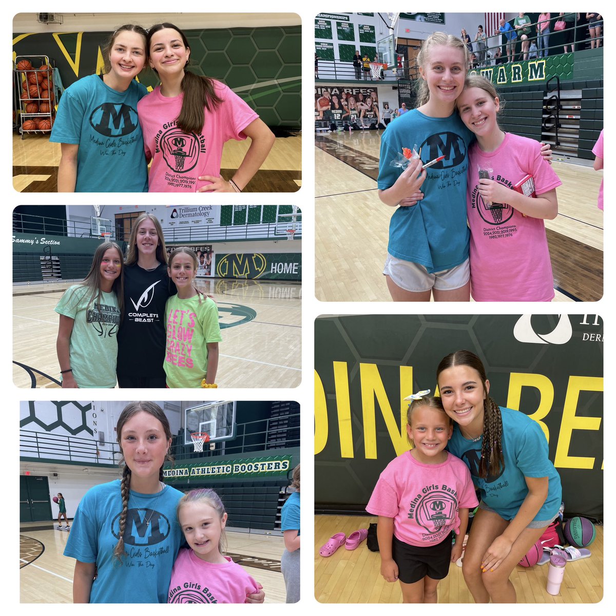 medinagbball's tweet photo. Medina Girls Basketball Camp was amazing!!  Our campers were awesome &amp; so fun this week, &amp; our high school players did a great job!  Thank you to Coach Sebera &amp; to all for attending &amp; working hard!  Go Bees 🐝 https://t.co/NeOgOFhCUc