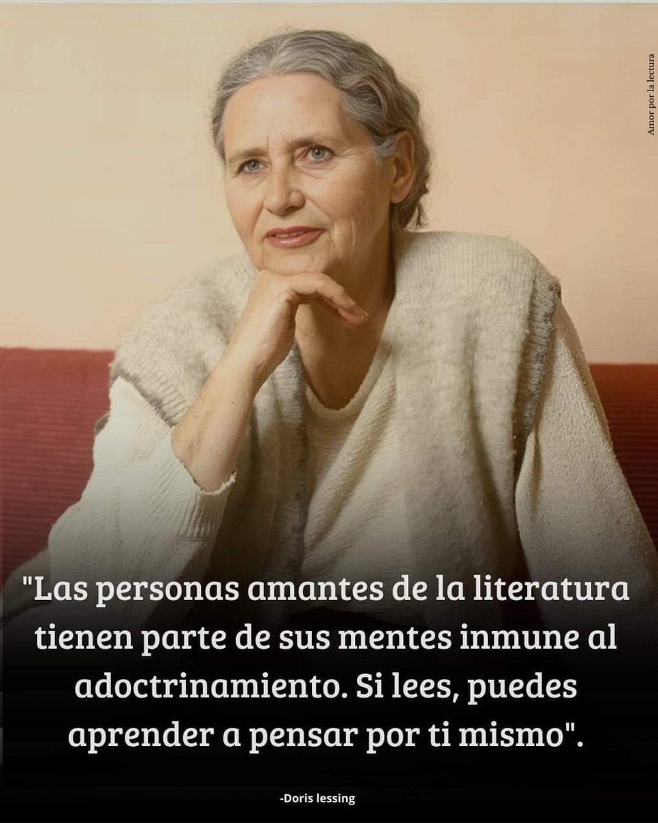 La lectura nos enseña a pensar por nosotros mismos, sin que nos engañen.