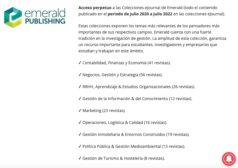 Gracias <a href="/senacyt/">Senacyt Panamá</a> por la iniciativa <a href="/plataformaabc/">Plataforma ABC</a> que brinda acceso a recursos bibliográficos de las plataformas <a href="/tandfonline/">Taylor & Francis Research Insights</a> y <a href="/EmeraldGlobal/">Emerald Publishing</a> -Desde nuestras instituciones podemos descargar "gratis" miles de artículos científicos de muchas revistas <a href="/UNACHIpanama/">UNACHI</a> <a href="/senacyt/">Senacyt Panamá</a>