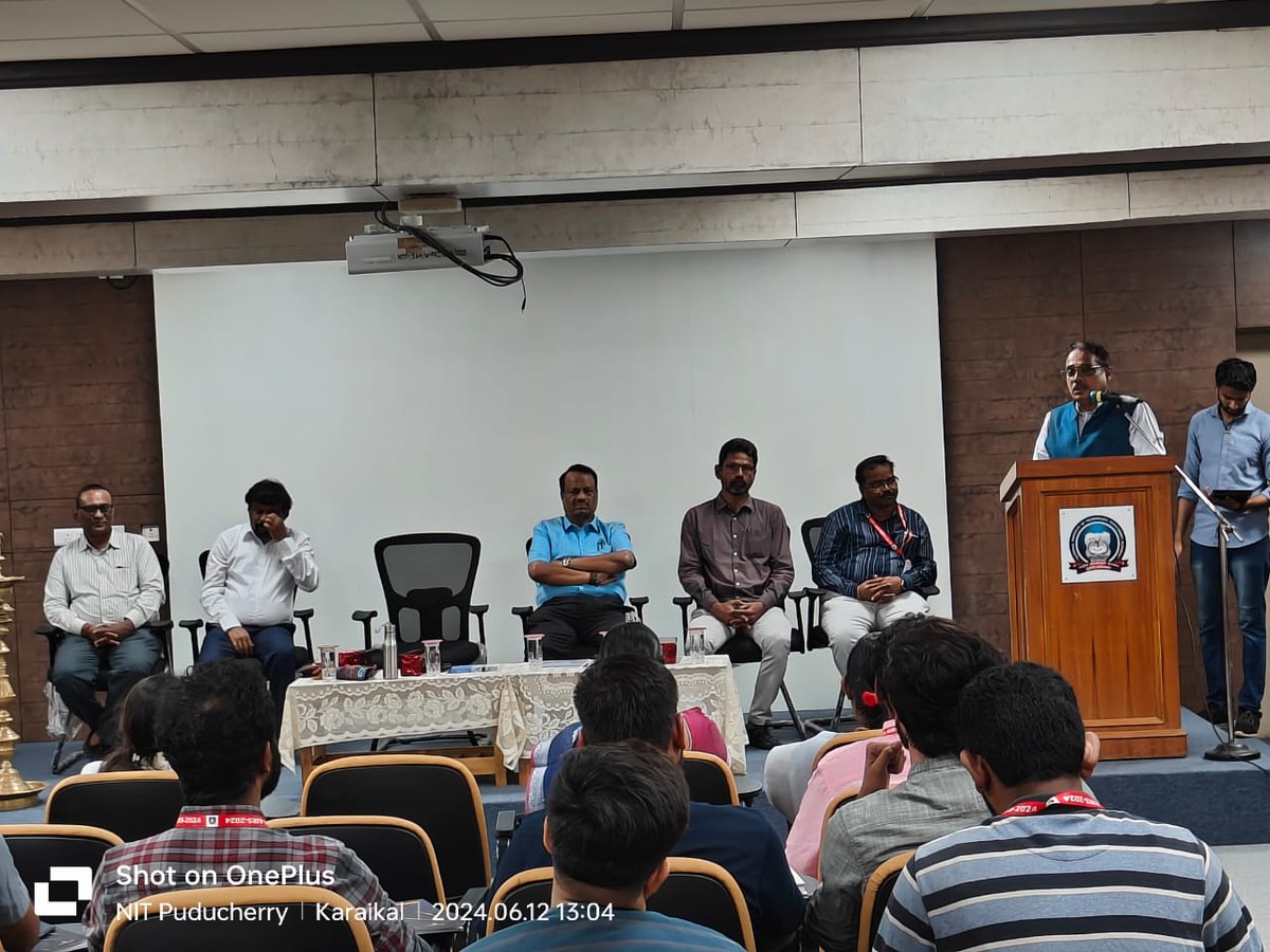 NITPY_CSE's tweet photo. SERB-sponsored one-week high-end workshop (Karyashala) on "Artificial Intelligence Models for Remote Sensing and its Applications (AIRS-2024)" organized by the Dept. of CSE is concluded in presence of Chief Guest, Dr. A Elayaperumal, Director, NIT Nagaland. https://t.co/OXM0VKvgqP