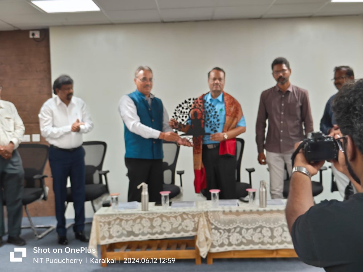 NITPY_CSE's tweet photo. SERB-sponsored one-week high-end workshop (Karyashala) on "Artificial Intelligence Models for Remote Sensing and its Applications (AIRS-2024)" organized by the Dept. of CSE is concluded in presence of Chief Guest, Dr. A Elayaperumal, Director, NIT Nagaland. https://t.co/OXM0VKvgqP