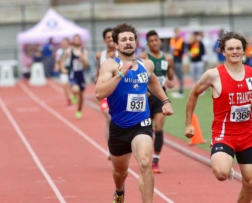 Millbrook High School sophomore Dylan Vasquez competed in the Pentathlon at the New York State Track Championships this past weekend -- and finished with a total score of 2516.  He also finished the 1500 meter race in first place! Way to go, Dylan! 👏 💯  #goblazers