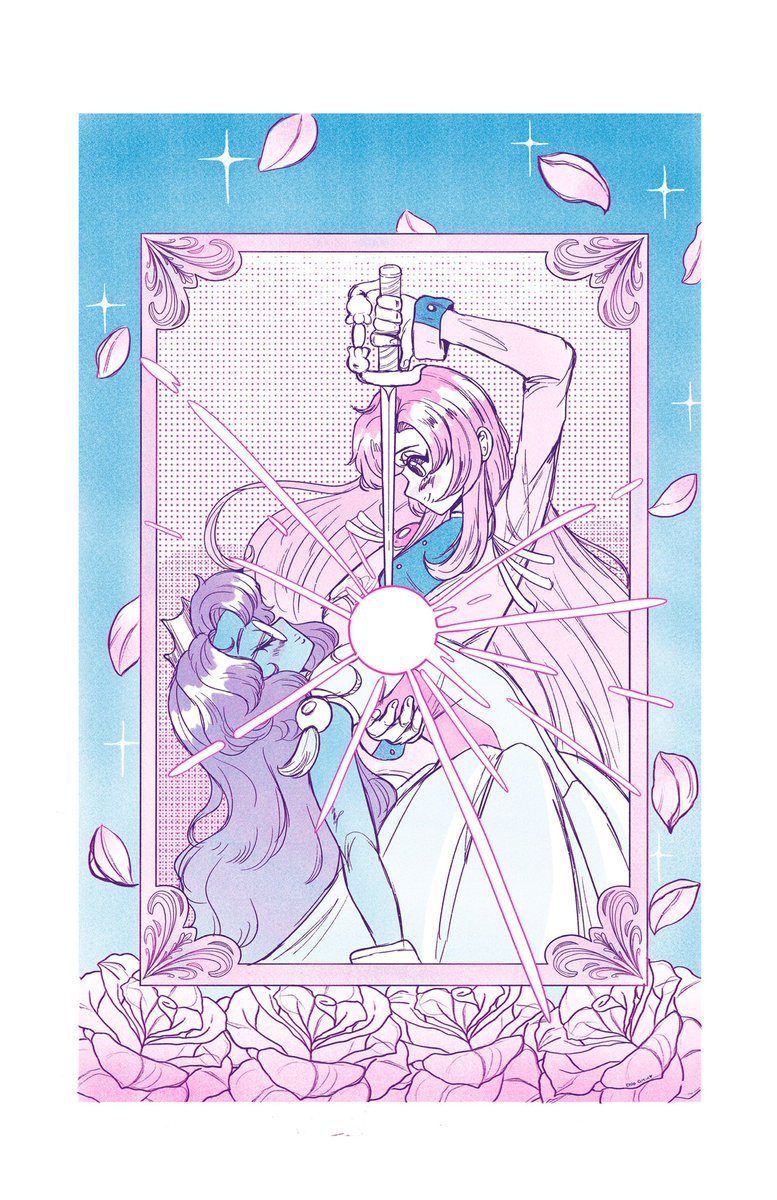 remade my Utena piece from a few years back- happy pride! 🏳️‍🌈