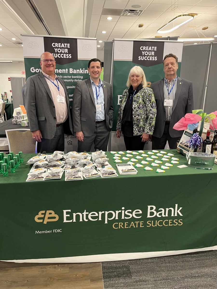 We appreciate everyone at the Massachusetts Collectors and Treasurers Association (MCTA) 74th Annual Cape Conference who took time to stop by our table and visit with our advisors pictured here: John, Chris, Edie, and Stephen. Learn more: enterprisebanking.com/MCTA