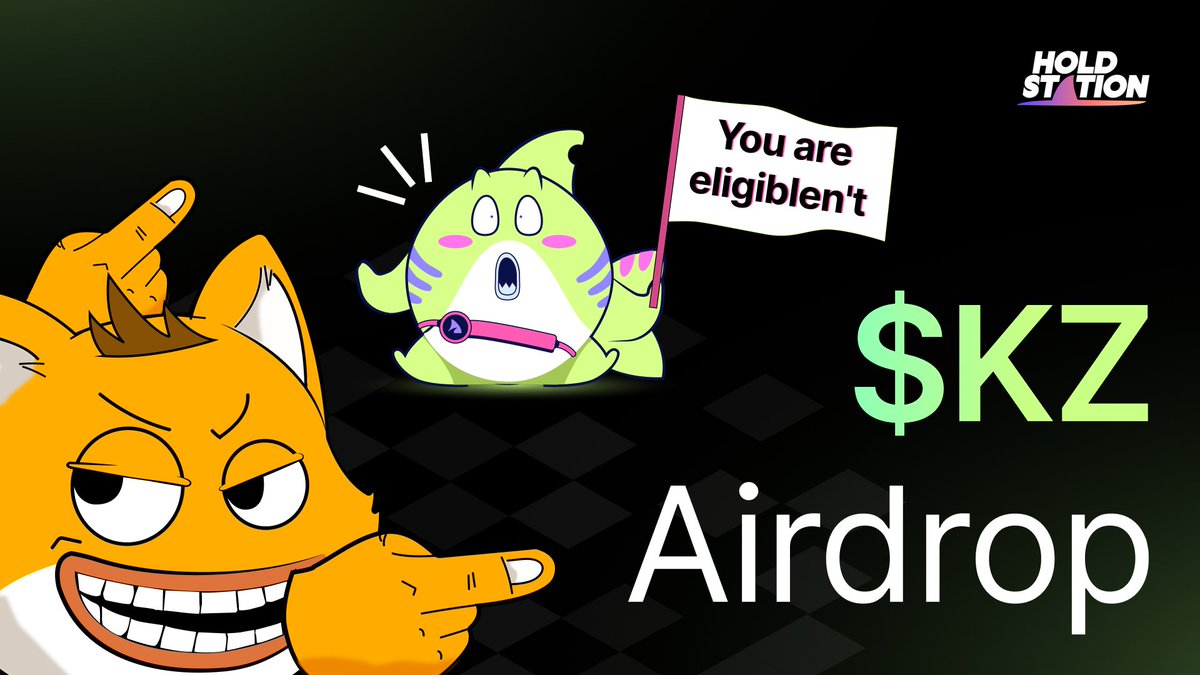 HoldstationW's tweet photo. If you're eligiblen't for the #ZKsync airdrop, I bet you'll get some $KZ points from @KZ_coin

$KZ points are rewards for users who have interacted with ZKsync dApps but didn't meet the criteria for the airdrop. According to a "leaked" source, these $KZ points will be converted to $██ at the $██ TGE.

Check your eligibility: https://t.co/gXFKTpATLV