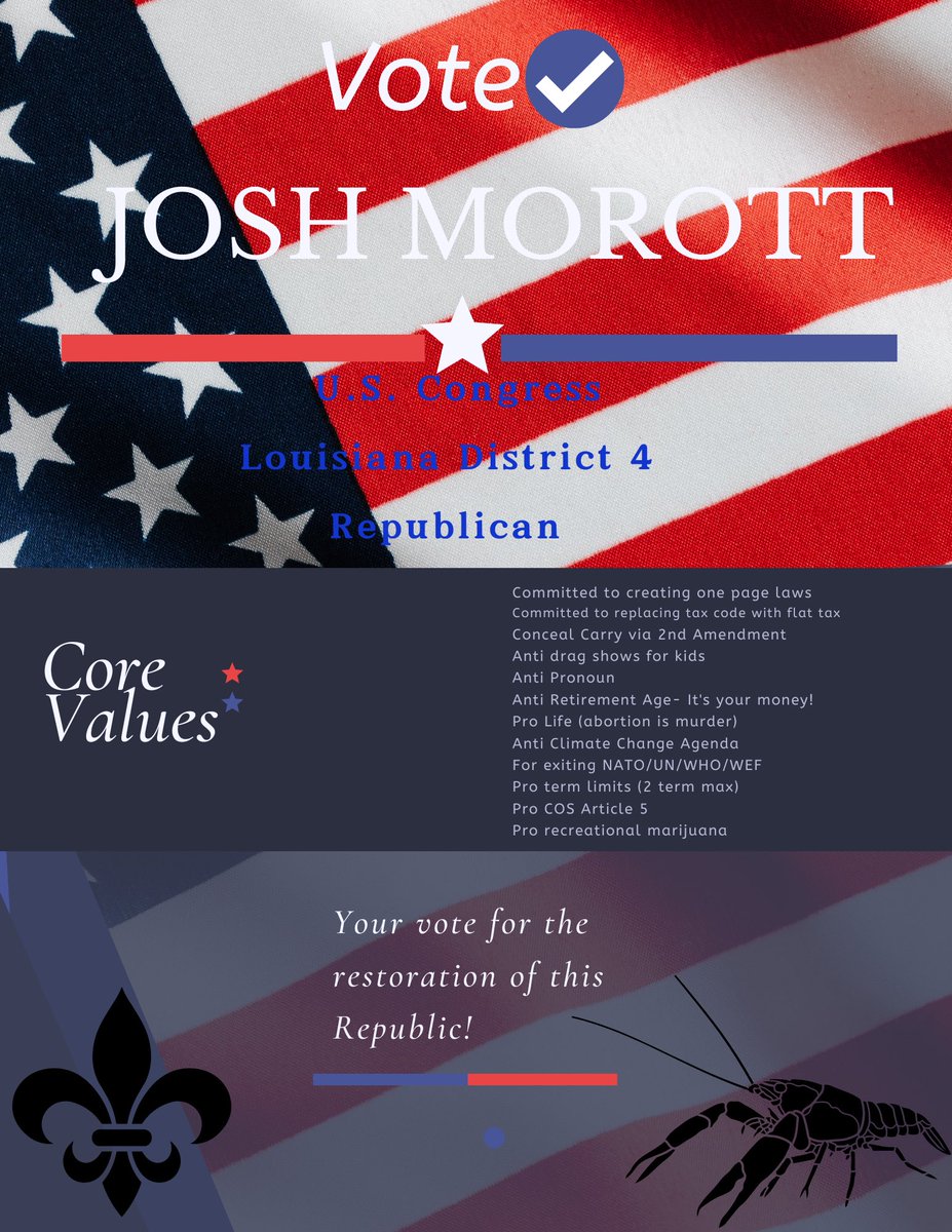 JoshuaMorott's tweet photo. https://t.co/ri8gKktfUx #grassrootscandidate #citizenlegislator https://t.co/LaoLKVQ2KB